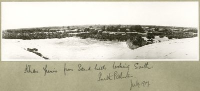 Khan Yunis from Sand Hills Looking South, South Palestine, July 1917 by Capt. Arthur Rhodes